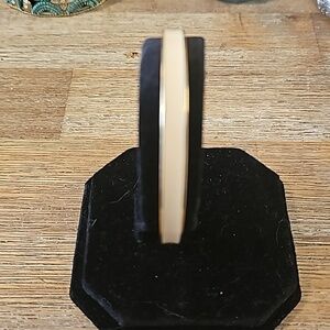 MONET Inlayed Cream Gold Tone Bracelet